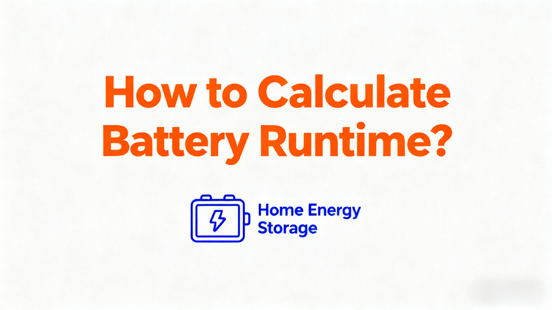 How to Calculate Home Energy Storage Runtime? A Complete Guide to Power Duration During Outages/Photovoltaic Supply