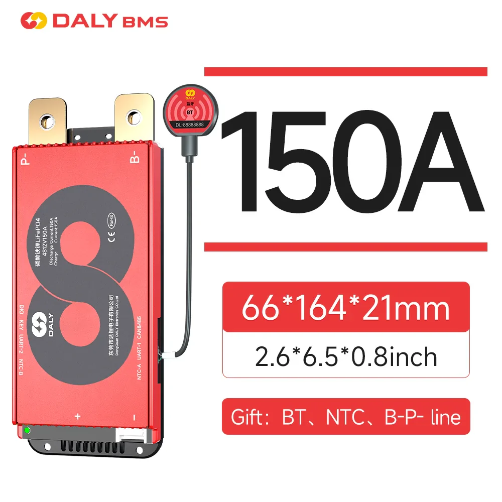 Free Shipping- DALY 150A 200A Smart BMS WITH NTC 3S to 24S M Series