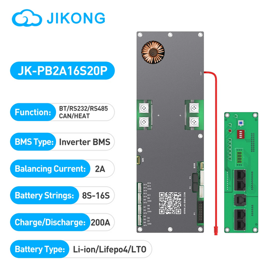 Cable+PCB Board+Terminal+Busbar+JK-PB2A16S20P BMS+Display