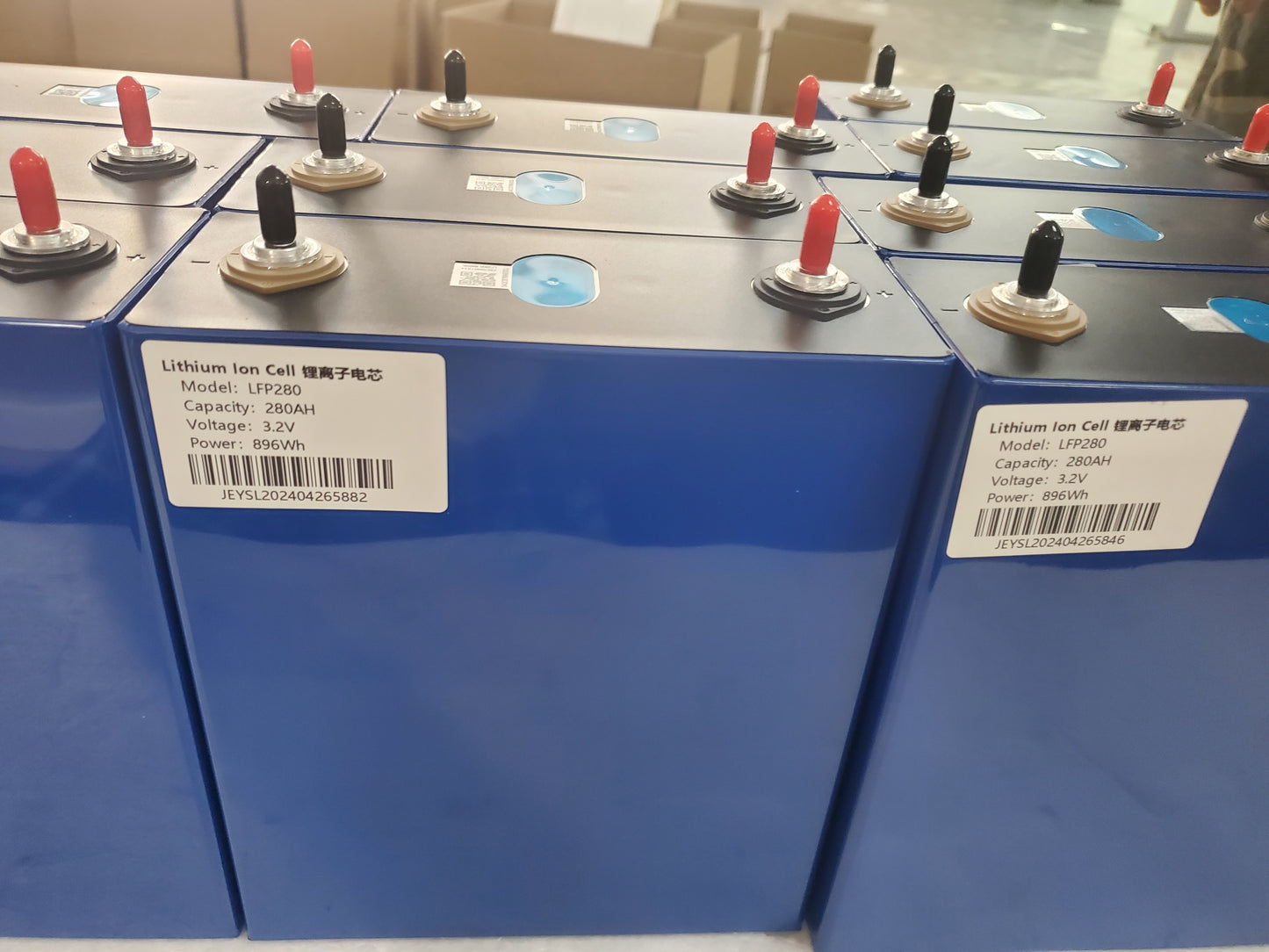 EVE 280AH Lifepo4 Battery Grade EV A+ 8000 Cycles Free Shipping