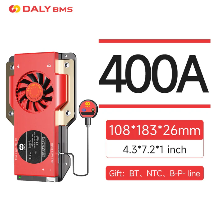 Free Shipping- DALY 250A 300A 400A 500A Smart BMS WITH NTC 3S to 24S S Series