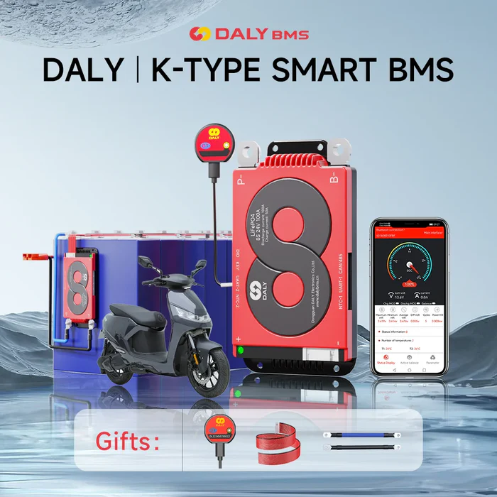 Free Shipping- DALY 40A 60A 100A Smart BMS WITH NTC 3S to 24S K Series