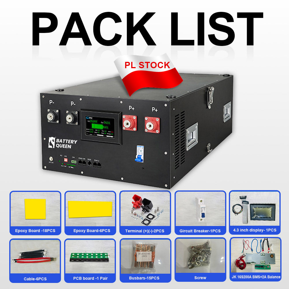 Free Shipping - 24V JK Stacked Lifepo4 Battery System DIY Kit built in BMS