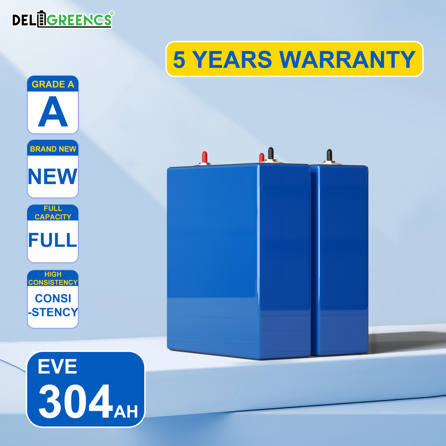 EVE- 304AHK Lifepo4 3.2V Battery Grade A+ 10000 cycles Suitable for Power Batteries