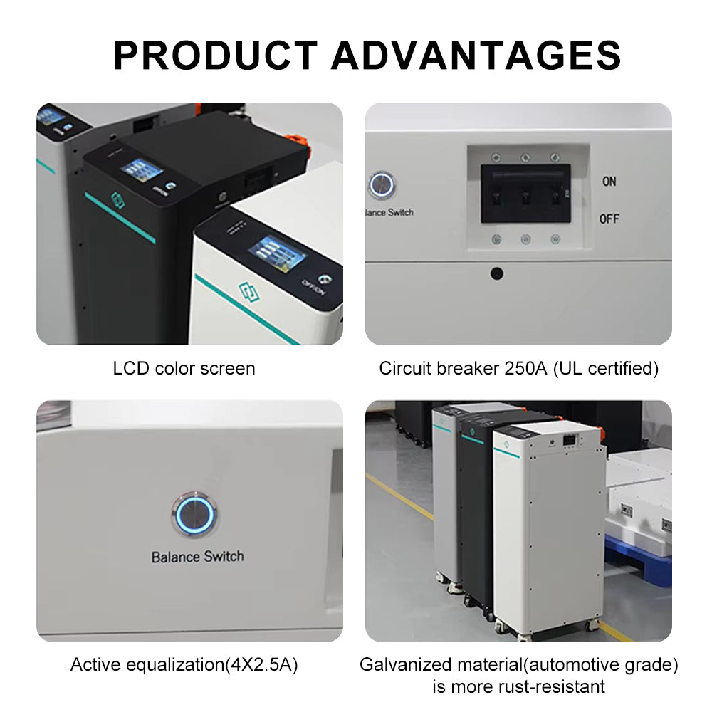 Assembled SEPLOS V4- 51.2V 314ah LiFePO4 16kWh battery system 8000 cycles battery pack