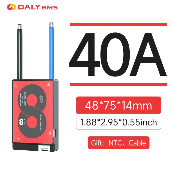 Free Shipping- DALY 15A 20A 40A 60A Hardware BMS WITH NTC 3S to 13S G&H Series