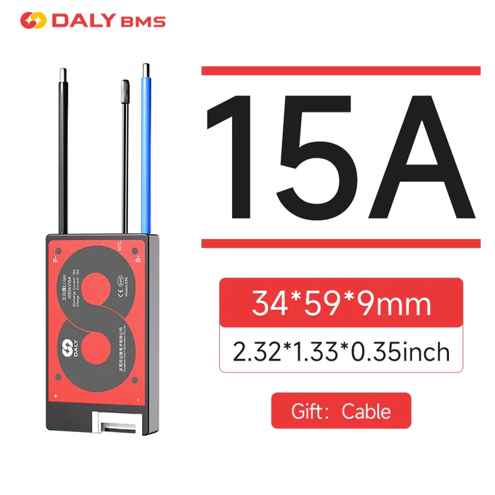 Free Shipping- DALY 15A 20A 40A 60A Hardware BMS WITH NTC 3S to 13S G&H Series