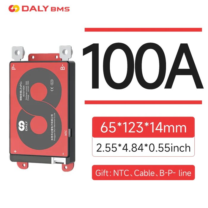 Free Shipping- DALY 100A 150A 200A Hardware BMS WITH NTC K&M Series