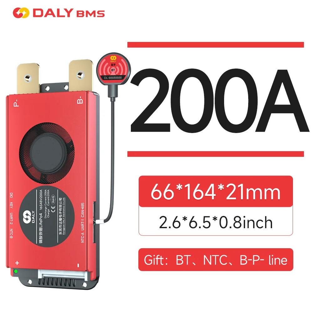 Free Shipping- DALY 150A 200A Smart BMS WITH NTC 3S to 24S M Series