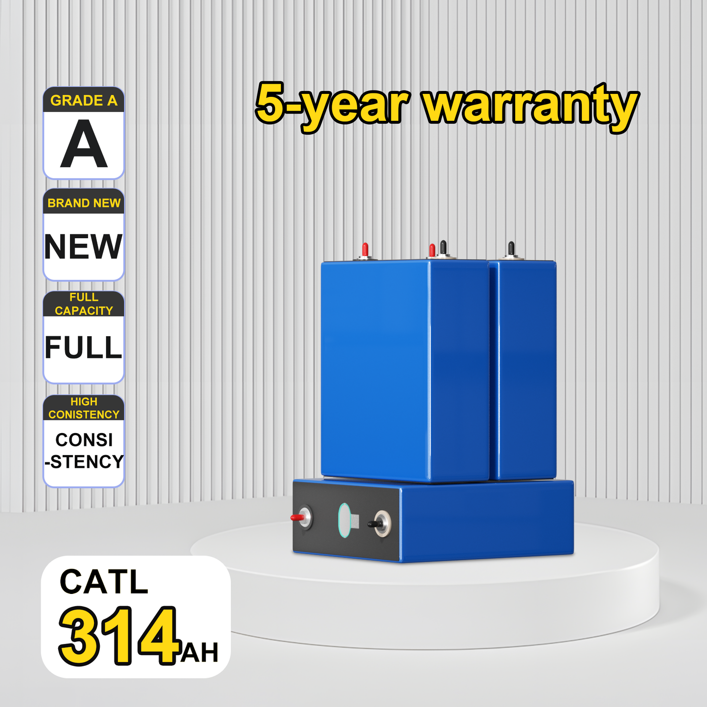 EU Stock-CATL 314AH Lifepo4 Battery Grade A 8000 Cycles Brand New Grade A