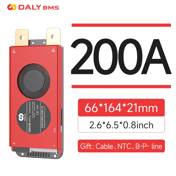 Free Shipping- DALY 100A 150A 200A Hardware BMS WITH NTC K&M Series