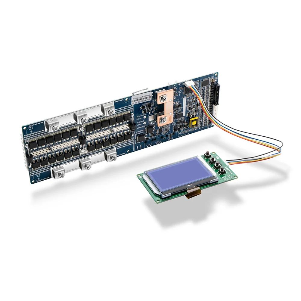 Free Shipping-Lifepo4 V2 Seplos Smart BMS 16S 100A 150A 200A With LCD NTC Deye Growatt Inverter