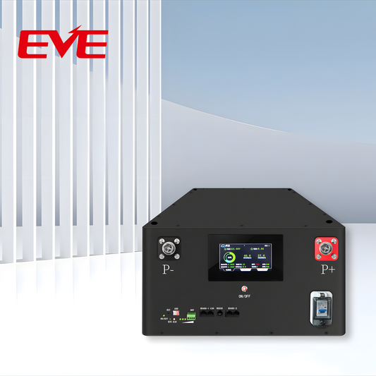EVE 334Ah Pre-assembled Battery Pack -Stackable Model- 51.2V | 314Ah 16kWh|  334Ah 17kWh | LiFePO4 Plug-and-Play | Grade A+ New Cells | JK V19 BMS | 8000+ Cycles
