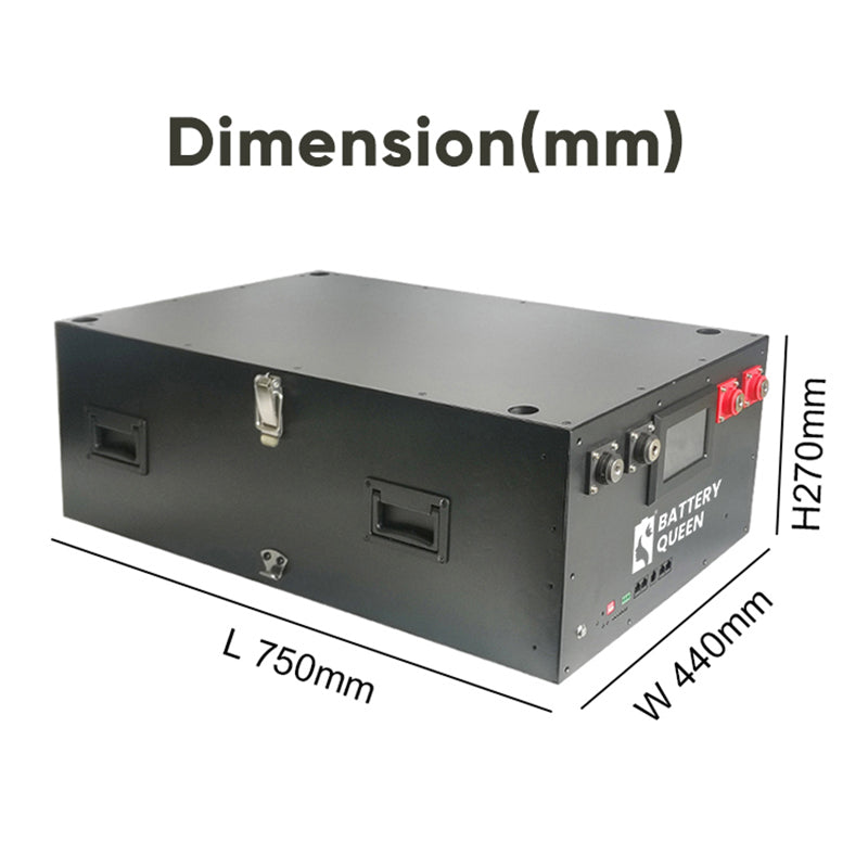 EU Stock -DIY 48V LiFePO4 Battery Pack Stacking Kit, Individual Black Metal Sheet Housing, Stacking Model
