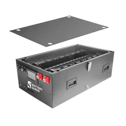 EU Stock -DIY 48V LiFePO4 Battery Pack Stacking Kit, Individual Black Metal Sheet Housing, Stacking Model