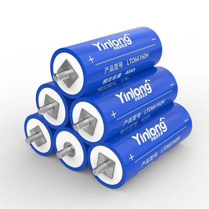 Yinlong -2.3V 40Ah Titanate Battery Cylindrical LTO Cell