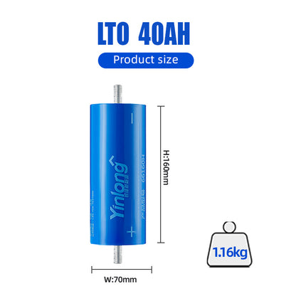 Free Shipping -40AH LTO battery 100% original Yinlong