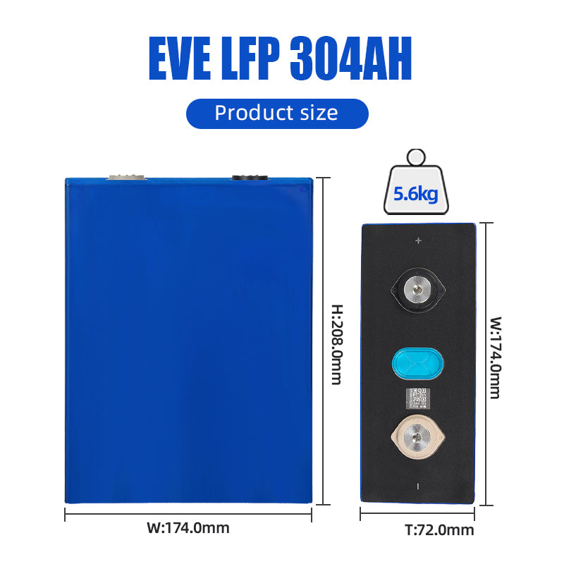 EVE- 304AHK Lifepo4 3.2V Battery Grade A+ 10000 cycles