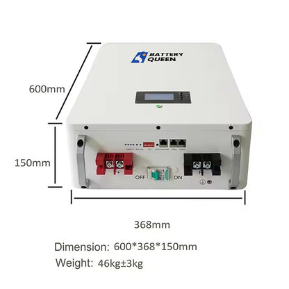 Free Shipping-Lifepo4 battery Power Wall Rechageable battery pack RS485 CAN BMS Inverter Solar 48V 51.2V 100A 200A