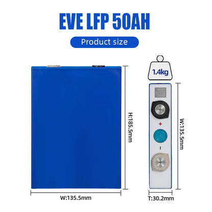 EVE- 50AHK Lifepo4 Battery Grade A+