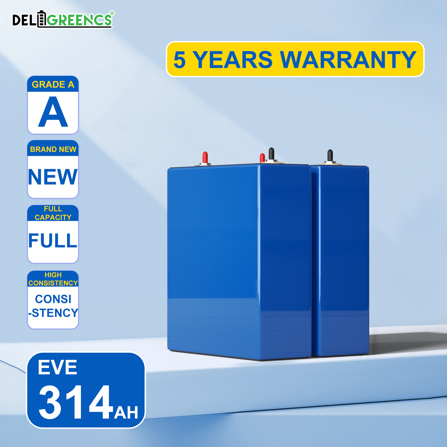 EVE- EU Stock 314AHK Lifepo4 Battery Free Shipping Grade A+  MB31 Brand New 10000 Cycles