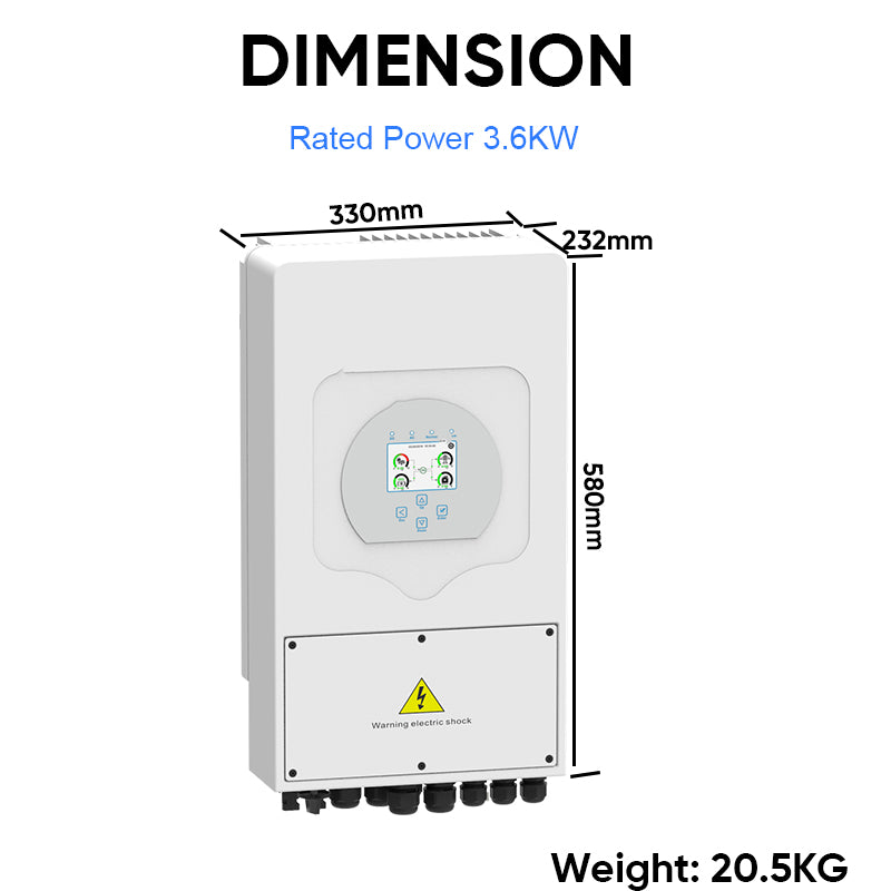 Deye Hybrid Inverter 3.6KW Solar Inverter Photovoltaic Inverter With IP 65 protection degree