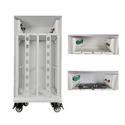 EU Stock & Free Shipping & Tax Free No Other Accessories DIY 48V LiFePO4 Battery Pack Kit Box & Upright Model White Metal Plate Box.