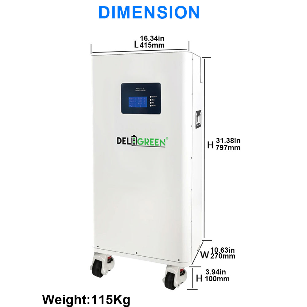 Pre-Assembled 51.2V 314Ah LiFePO4 Battery Pack | 3A Active Balancer + Heated Pads + Fire Safety | 8000 Cycles