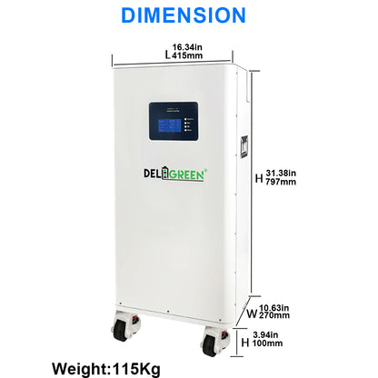 Pre-Assembled 51.2V 314Ah LiFePO4 Battery Pack | 3A Active Balancer + Heated Pads + Fire Safety | 8000 Cycles