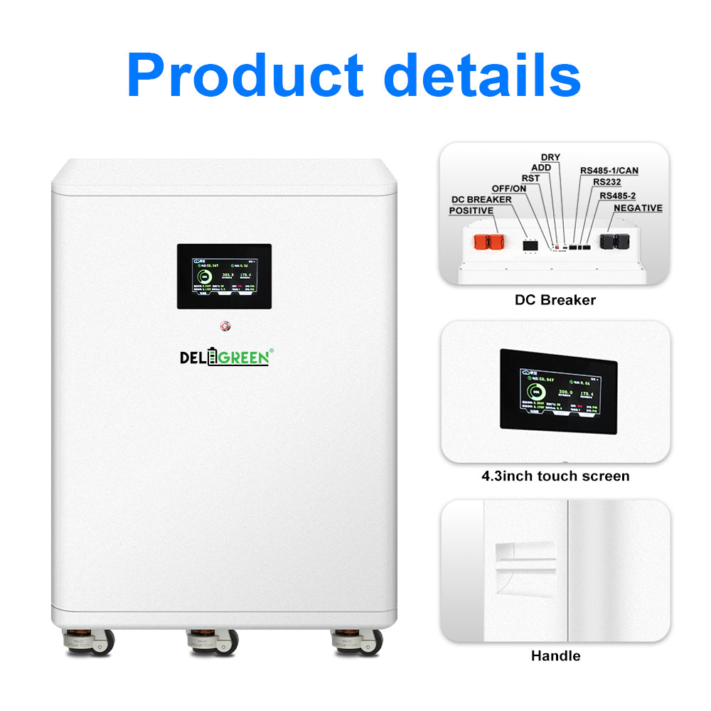 EU Stock-51.2V 628Ah LiFePO4 Battery DIY Kit - 33kWh Complete Pack with Cells | Smart BMS  for Home Solar Storage-Pre-sale