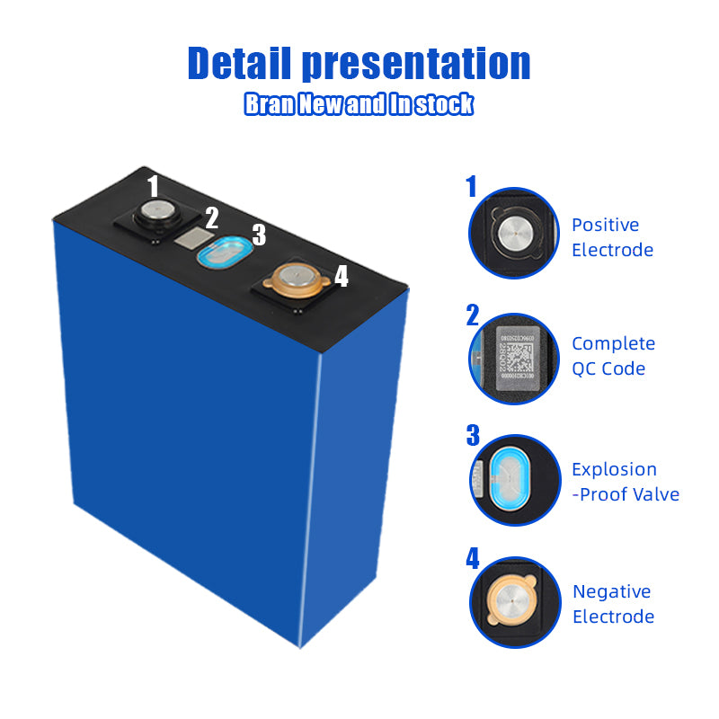 CATL- 280AH LiFePO4 3.2V Battery 6000+ Cycles Rechargeable Cells for Energy storage,Home Solar Energy,DIY battery Pack