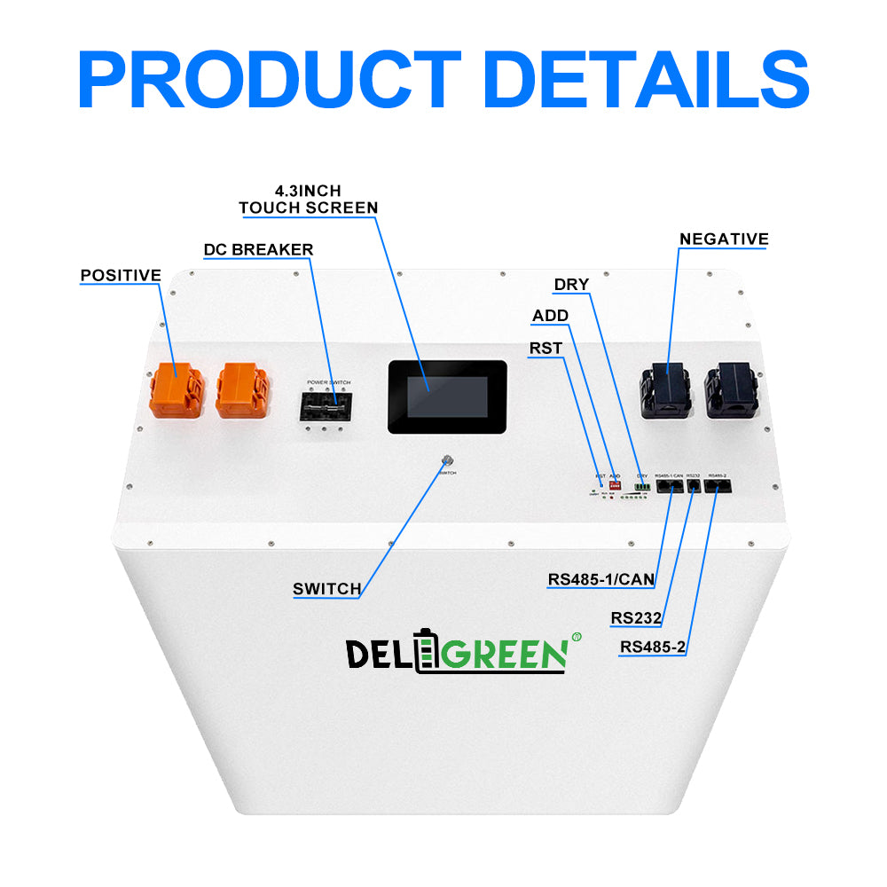 EU Stock-51.2V 628Ah LiFePO4 Battery DIY Kit - 33kWh Complete Pack with Cells | Smart BMS  for Home Solar Storage-Pre-sale