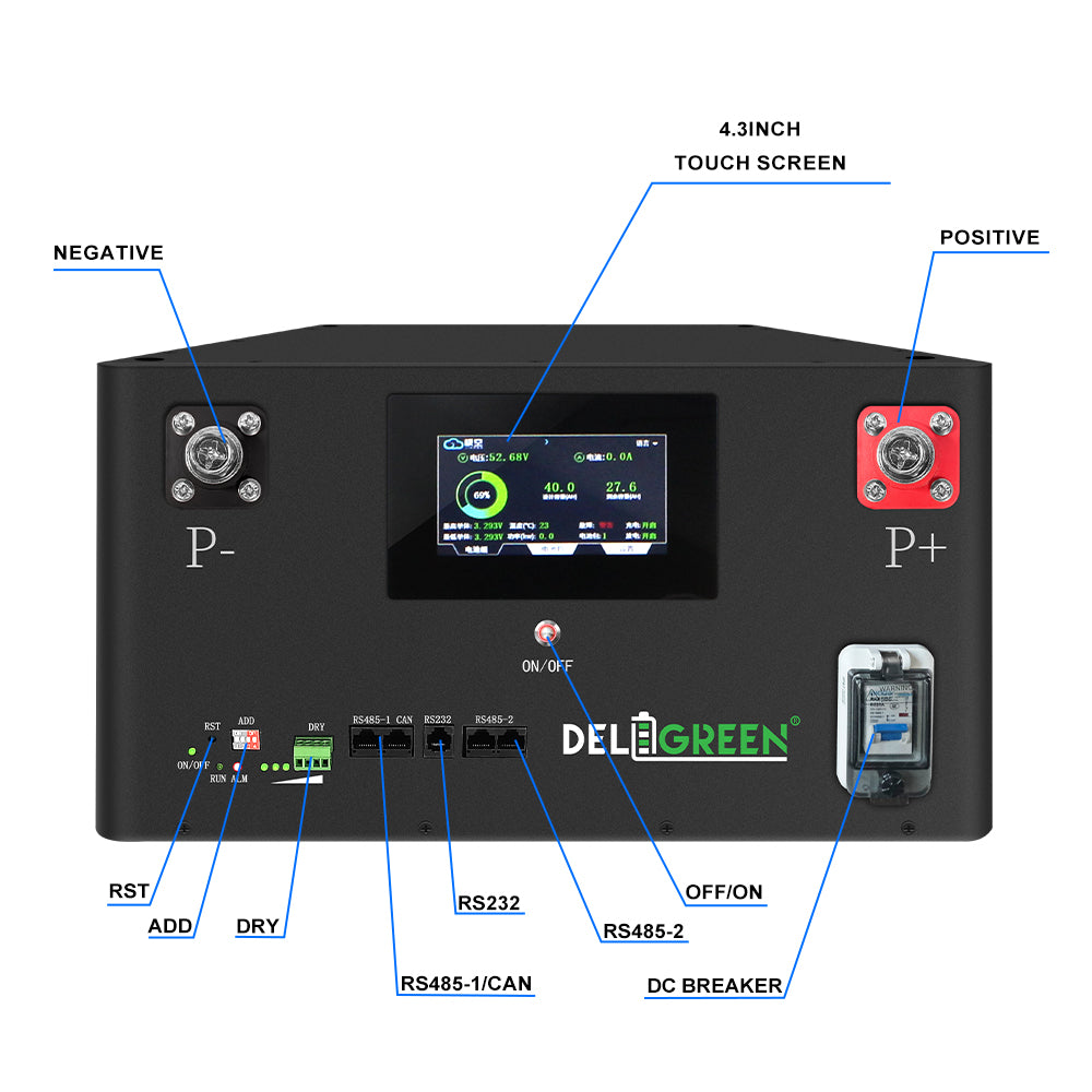 EVE 334Ah Pre-assembled Battery Pack -Stackable Model- 51.2V | 314Ah 16kWh|  334Ah 17kWh | LiFePO4 Plug-and-Play | Grade A+ New Cells | JK V19 BMS | 8000+ Cycles