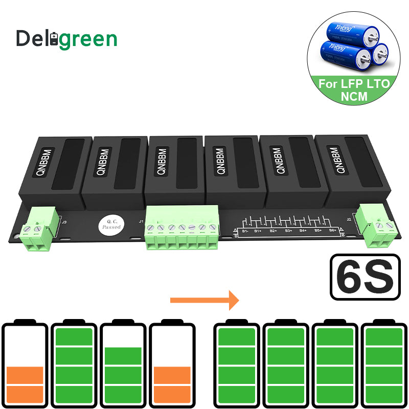 Free Shipping-QNBBM 3S to 8S Battery Balancer For LifePO4,LTO,Polymer ,LMO,LI NCM LI-ion