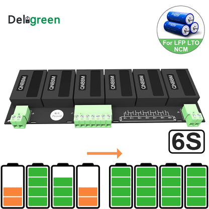 Free Shipping-QNBBM 3S to 8S Battery Balancer For LifePO4,LTO,Polymer ,LMO,LI NCM LI-ion