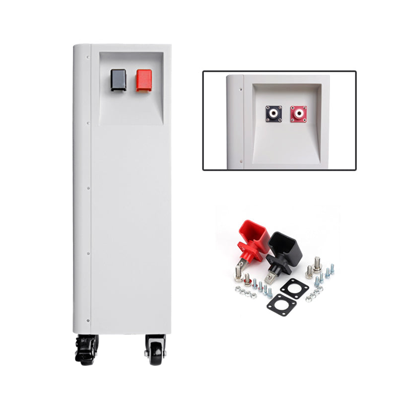 EU Stock & Free Shipping & Tax Free No Other Accessories DIY 48V LiFePO4 Battery Pack Kit Box & Upright Model White Metal Plate Box.