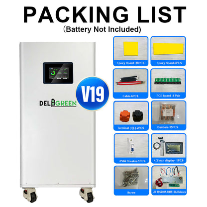 EU Stock -JK V19 51.2V 280AH 314AH Battery Pack Floor-standing DIY Kits