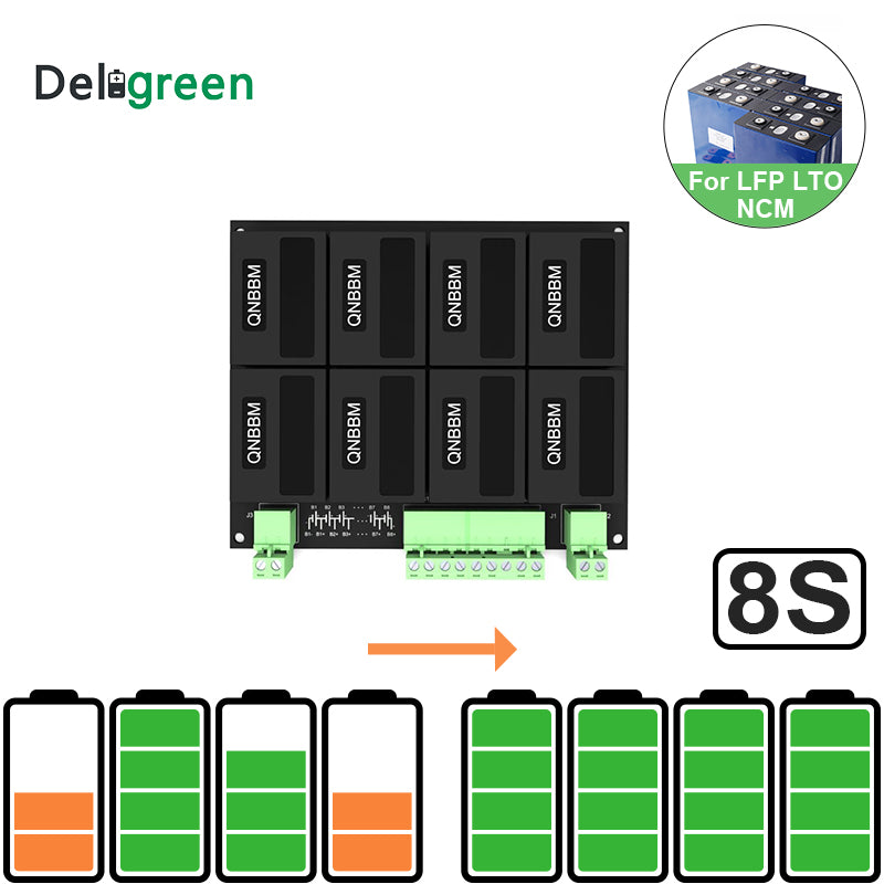 Free Shipping-QNBBM 3S to 8S Battery Balancer For LifePO4,LTO,Polymer ,LMO,LI NCM LI-ion