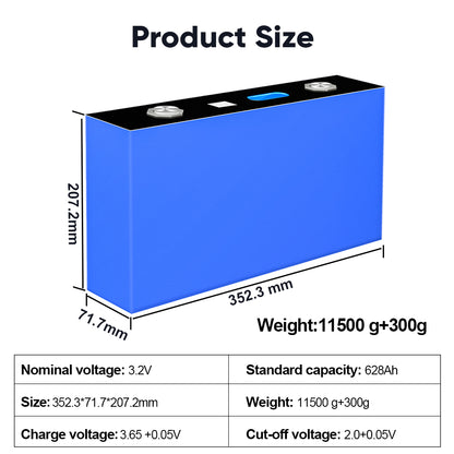 EVE- 628AHK Lifepo4 Battery Free Shipping Brand New 12000 Cycles