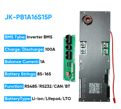 BMS JK PB2A16S15P JIKONG Smart Inverter for LiFePO4 Li-ion LTO