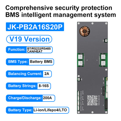 EU Stock -JK V19 51.2V 280AH 314AH Battery Pack Floor-standing DIY Kits