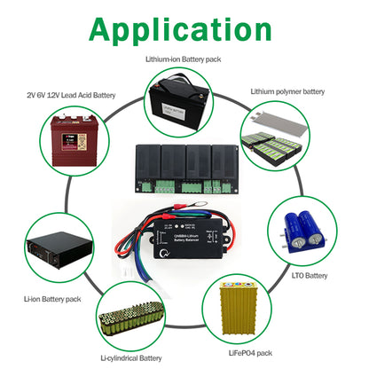 Free Shipping-QNBBM 3S to 8S Battery Balancer For LifePO4,LTO,Polymer ,LMO,LI NCM LI-ion