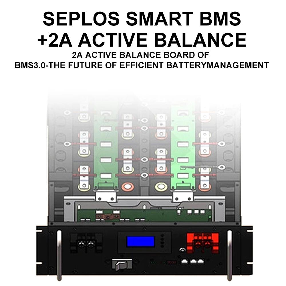 Free Shipping to EU-Seplos Stacked Battery Box Lifepo4 Battery 48V 3.0 BMS 2A Active Balancer