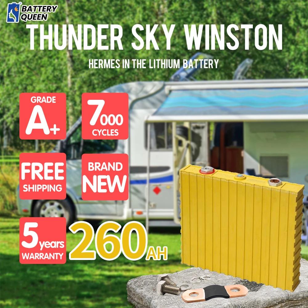 Free Shipping-Thunder Sky Winston-260AH LYP/Lifepo4 Grade A+ Rechargeable Battery Cell