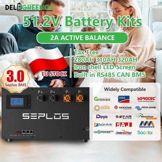 Free Shipping to EU-Seplos Stacked Battery Box Lifepo4 Battery 48V 3.0 BMS 2A Active Balancer