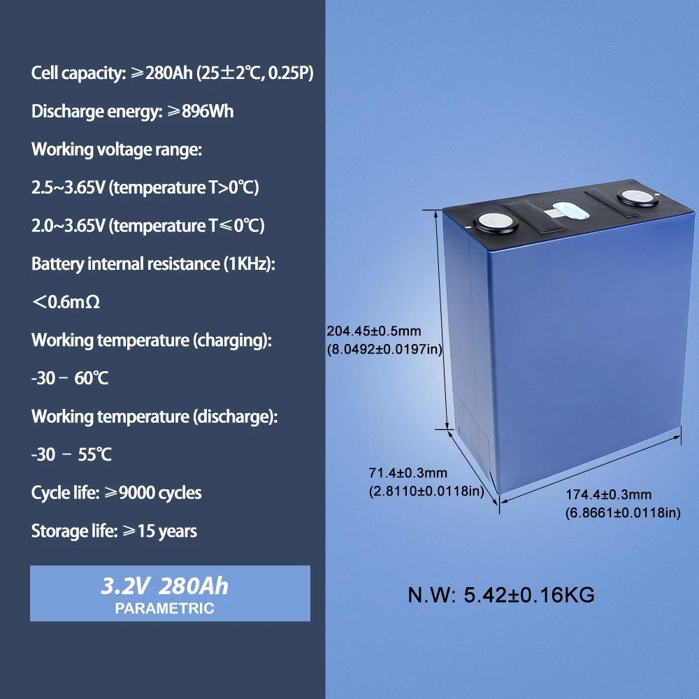 EU Free Shipping- CALB 280Ah 3.2V Lifepo4 Battery Grade A EV Level 9000 Cycles