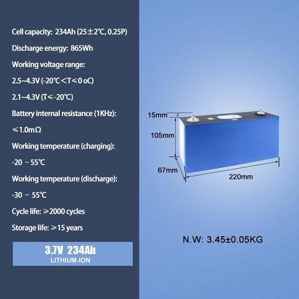 CATL- Li-ion 234AH 3.7V Lithium NCM Battery