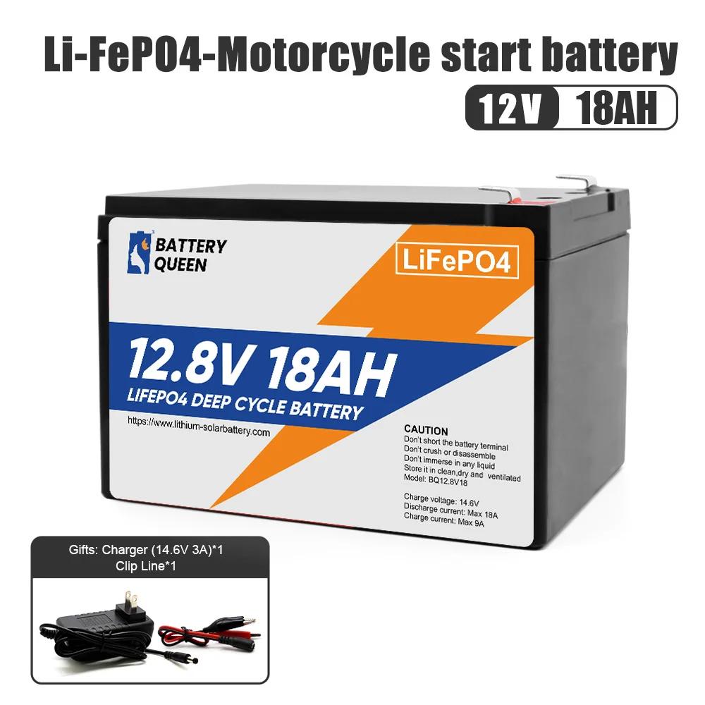 Free Shipping -12.8V 18AH Grade A Lifepo4 Power Bank Storage Battery Pack Rechargeable