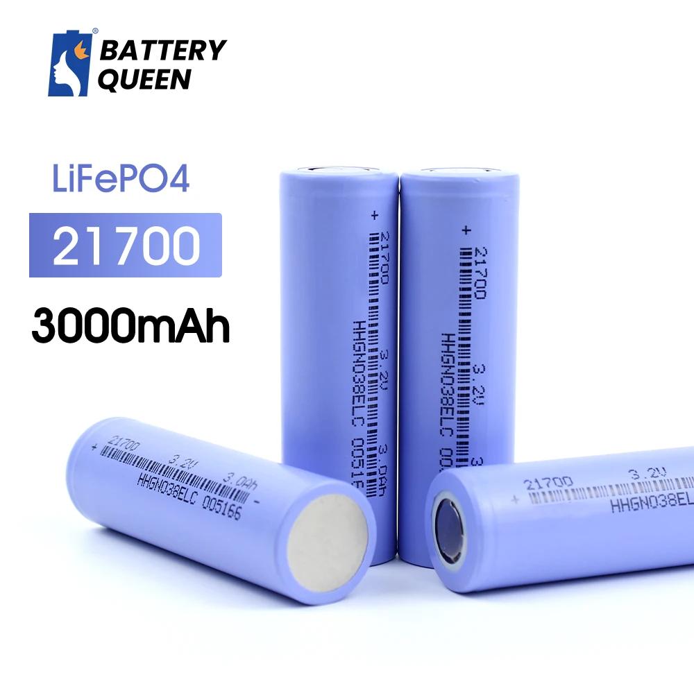 Pack de batteries rechargeables Lifepo4, 3000mAh, 21700, 3.2V, 3000 Cycles, pour lampe frontale et lampe de poche 